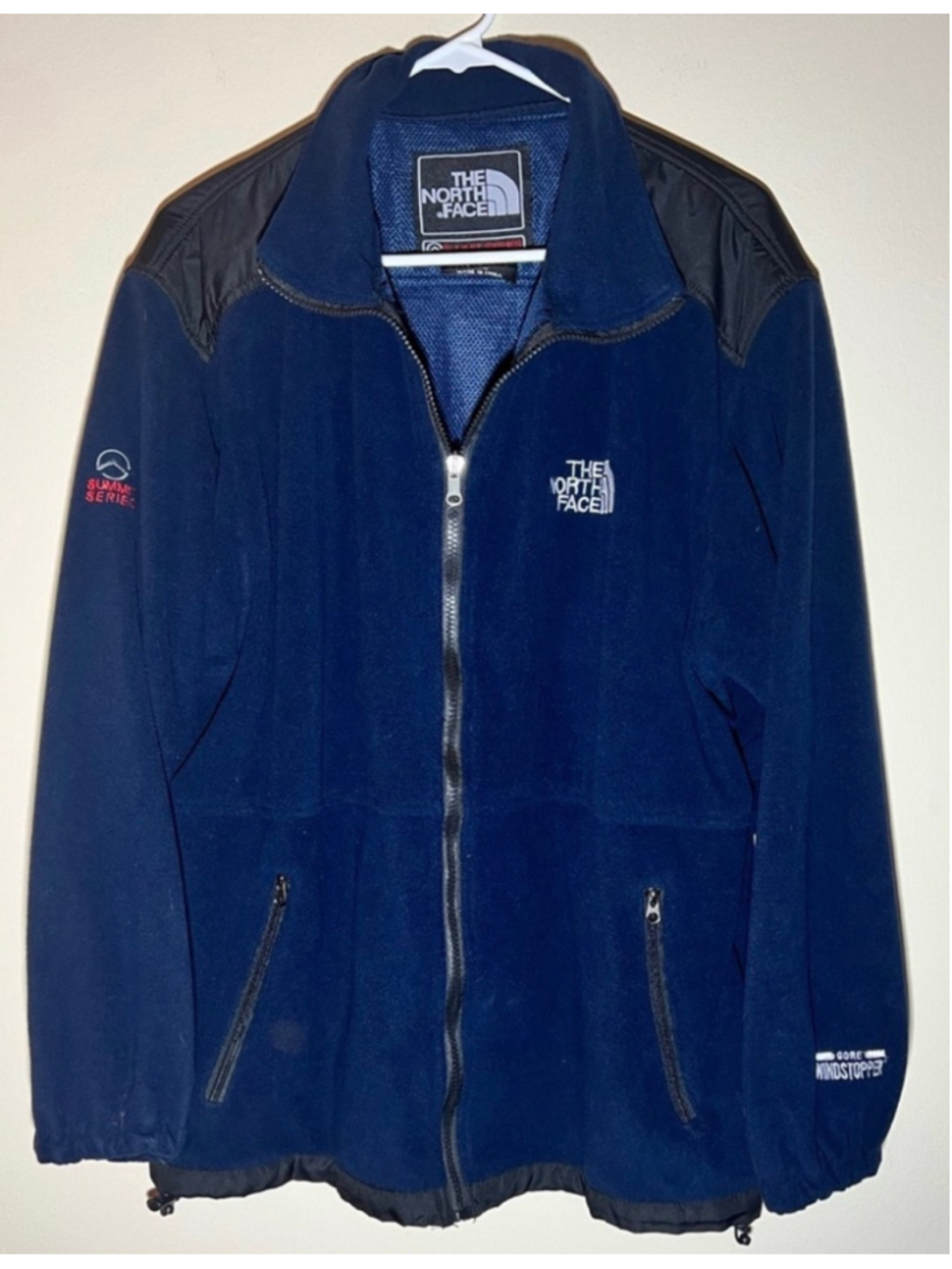 The North Face Summit Series Fleece Jacket XXL Blue Black VTG